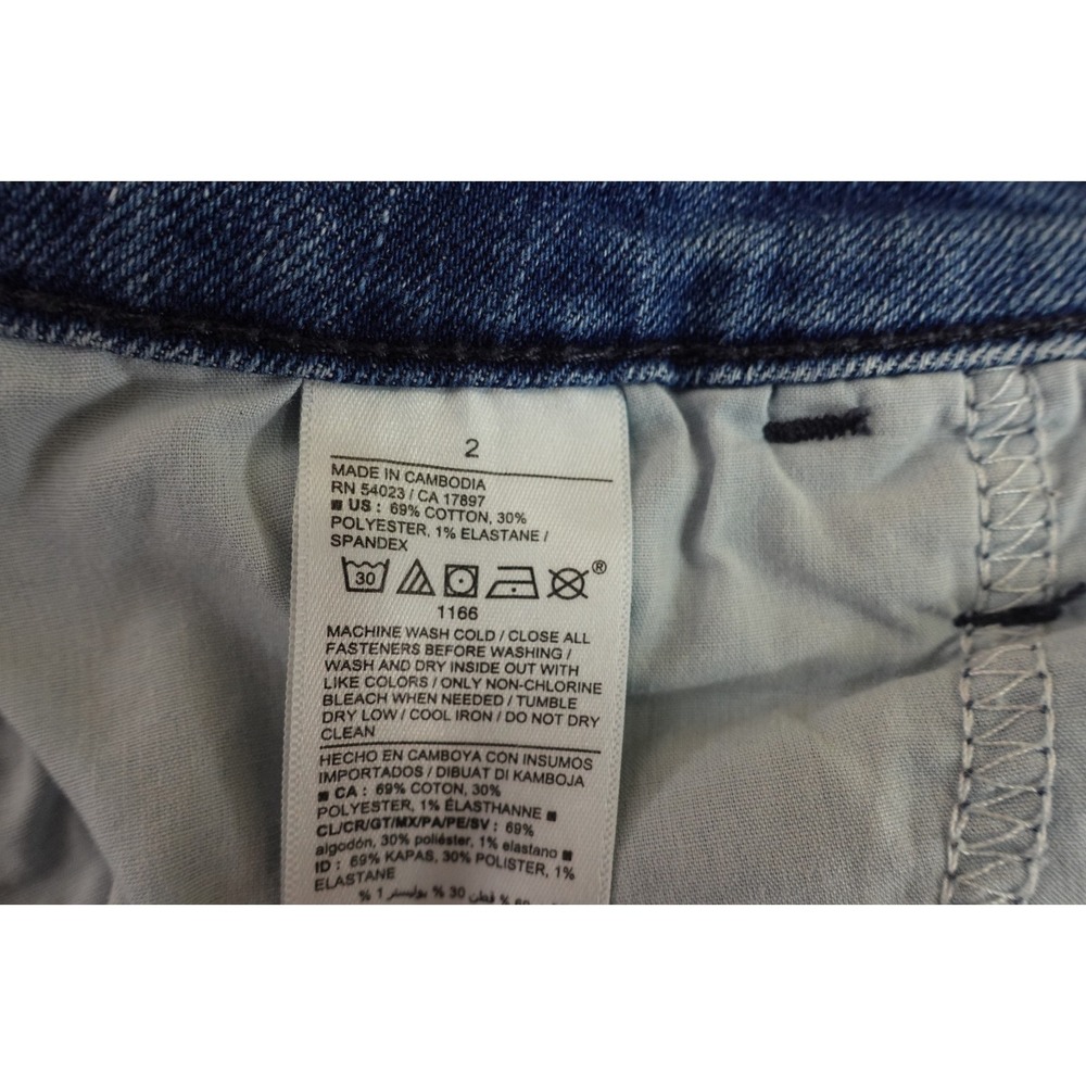 Old Navy Womens Size 2 Medium Wash Denim High Rise Straight Leg Jeans - Picture 4 of 9